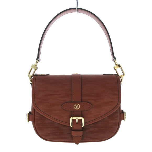 Louis Vuitton Leather Handbag Epi BB Saumur Cognac - Picture 2 of 15